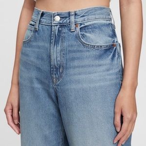 GAP High Rise Barrel Jeans with Washwell